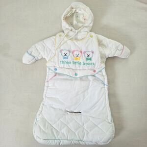 Vintage Three Little Bears Snowsack 3-6 months